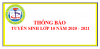 Thông báo số 02 về tuyển sinh lớp 10 năm học 2021-2022